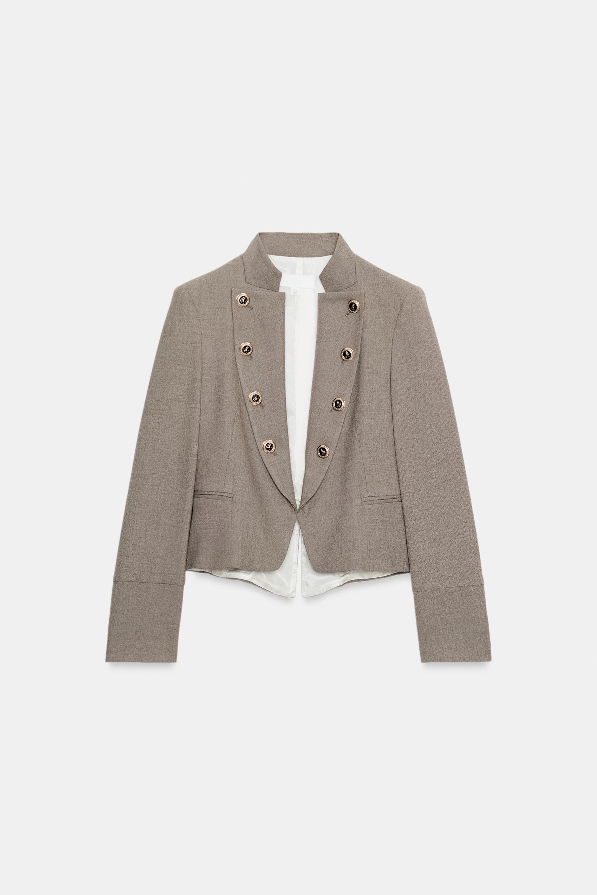TAILORED BLAZER WITH LAPEL BUTTONS